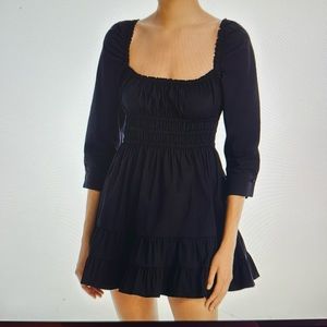 Aqua & Kristopher Brock Poplin Tiered Mini Dress -exclusive design